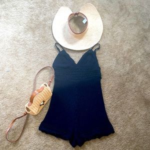 Forever XXI crochet jumpsuit